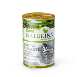 NATURINA ELITE диетический влажный корм для стерилизованных собак, рыба и индейка, 400 гр. - фото 10045