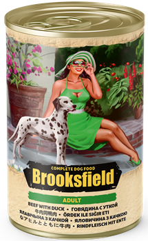 BROOKSFIELD влажный корм для собак Говядина с Уткой и рисом, 400 гр - фото 10226