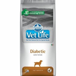 Vet Life Dog Diabetic с курицей диетический сухой корм для собак страдающих сахарным диабетом 12 кг - фото 10241