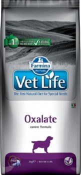 Vet Life Dog Oxalate диетический сухой корм для собак профилактика и лечение мочекаменной болезни 2 кг - фото 10281