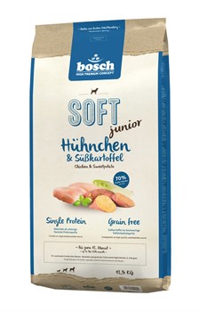 Bosch Soft Junior с курицей и бататом полувлажный корм для собак 12,5 кг - фото 10303