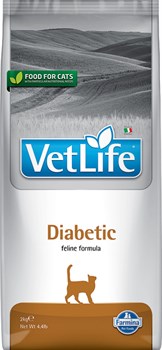 Vet Life Cat Diabetic с курицей диетический сухой корм для кошек при сахарном диабете 2 кг - фото 10310