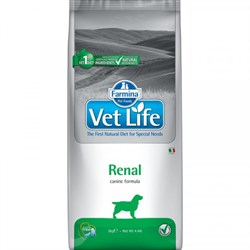 Vet Life Dog Renal диетический сухой корм для собак при болезни почек и почечной недостаточности 2 кг - фото 10315
