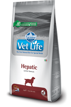 Vet Life Dog Hepatic диетический сухой корм для собак при хронической печеночной недостаточности 2 кг - фото 10319