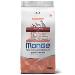 Monge Dog Speciality Mini корм для взрослых собак мелких пород лосось с рисом 2,5 кг - фото 10341