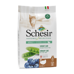 SCHESIR NS Grain-Free сухой корм для стерилизованных кошек с Индейкой 4,5кг - фото 10378