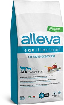 Alleva Эквилибриум сухой корм для собак средних и крупных пород с океанической рыбой 12 кг - фото 10387