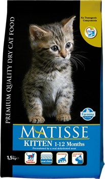 Farmina Matisse Kitten сухой корм для котят с месячного возраста1,5 кг - фото 10391