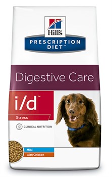 Hill's PD i/d Stress Mini Digestive Care сухой корм для мелких пород собак при расстройствах ЖКТ вызванных стрессом, с курицей, 1,5 кг - фото 10437