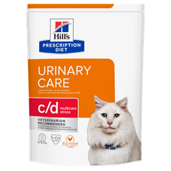 Hill's PD c/d Urinary Stress Сухой диетический корм для кошек при профилактике цистита и мочекаменной болезни (мкб), в том числе вызванные стрессом, с курицей 1,5 кг. - фото 10442
