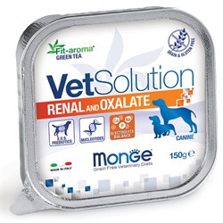 Monge VetSolution Dog Renal and Oxalate влажная диета для собак Ренал и Оксалат 150 г x 24 шт - фото 10503