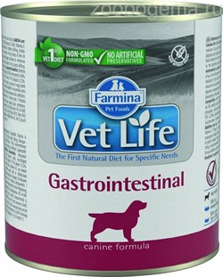Vet Life Gastrointestinal Dog с курицей диетический влажный корм для собак при заболеваниях желудочно-кишечного тракта 300 гр X 12 шт - фото 10504