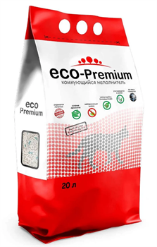 ECO-Premium GREEN Наполнитель Комкующийся 20 л - фото 10558