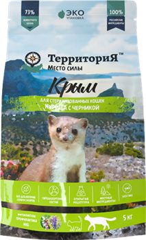 ТерриториЯ Крым Курица с черникой для стерилизованных кошек 5 кг - фото 10721
