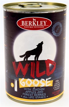 BERKLEY WILD №1 Гусь с цукини, яблоками и лесными ягодами консервы для собак всех возрастов 400 г - фото 11042