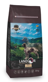 LANDOR ADULT DOG Ягненок с рисом сухой корм для взрослых собак всех пород 3 кг - фото 11493