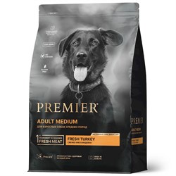 Premier Dog Turkey ADULT Medium (Свежее мясо индейки для собак средний пород) 10 кг - фото 11831