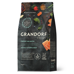 GRANDORF Fresh Cat ADULT Salmon&Sweet Potato (Свежее филе лосося с бататом для кошек) 400 г - фото 11873