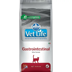 Farmina Vet Life Cat Gastrointestinal ветеринарный диетический сухой корм для взрослых кошек с воспалительными заболеваниями ЖКТ10 KG - фото 12107