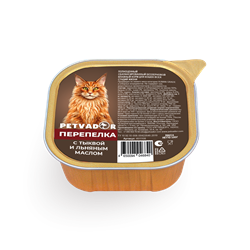 Petvador Полнорационный влажный корм для кошек всех стадий жизни (перепелка с тыквой), ламистр, 100 гр - фото 12386