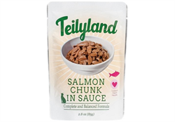 Корм влажный (паучи) Тейлиленд / Teilyland консервированный полнорационный для кошек кусочки с лососем в соусе, 85 г zb100164 - фото 12457