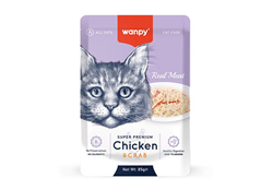 Wanpy Cat Пауч для кошек из курицы и краба 85 г ZB9871026 - фото 12509
