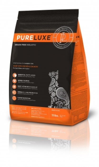 PureLuxe для длинношерстных кошек с курицей и лососем, 1.5 кг MZB939754 - фото 12645