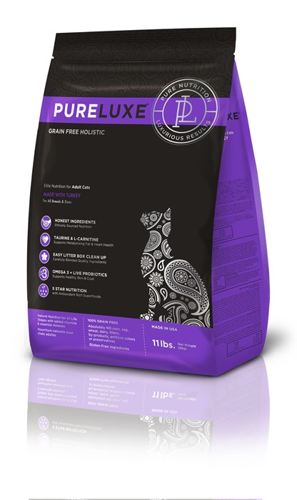 PureLuxe для взрослых кошек с индейкой, 400гр MZB940101 - фото 12648