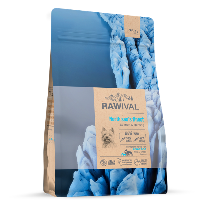 RAWIVAL North Sea’s Finest лосось и сельдь для взрослых собак карликовых и маленьких пород, 750 гр MZB428976 - фото 12888