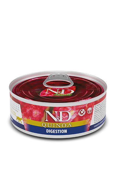 Н&Д для кошек ягненок с киноа для поддержки пищеварения N&D CAT QUINOA DIGESTION, 80 гр MZB102130 - фото 13200
