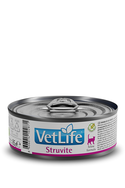 Вет Лайф диетический влажный корм для кошек при струвитах Vet Life Cat Struvite, 85 гр MZB102871 - фото 13477