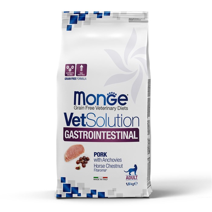 Monge VetSolution Cat Gastrointestinal диета для кошек Интестинал, 1.5 кг MZB081511 - фото 14343