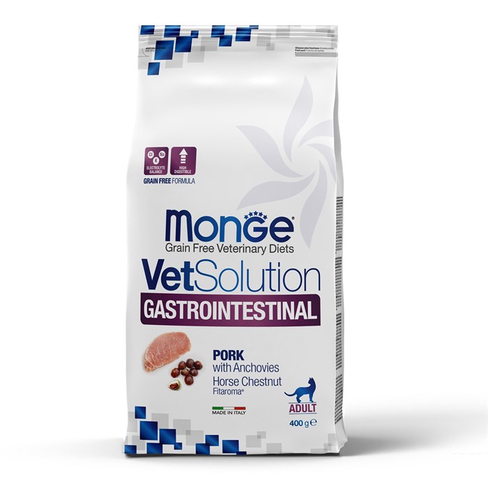 Monge VetSolution Cat Gastrointestinal диета для кошек Интестинал, 400 гр MZB081504 - фото 14348