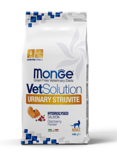 Monge VetSolution Cat Urinary Struvite Уринари Струвит при заболеваниях мочеполовой системы и струвитном течении МКБ, 400 гр MZB081573 - фото 14382