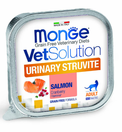 Monge VetSolution Cat Urinary Struvite влажная диета для кошек Уринари Струвит при заболеваниях мочеполовой системы и струвитном течении МКБ, 100 гр MZB014625 - фото 14394