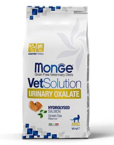 Диетический корм Monge VetSolution Cat Urinary Oxalate Уринари Оксалат для кошек при заболеваниях мочеполовой системы и оксалатном течении МКБ 1,5 кг MZB081610 - фото 14401