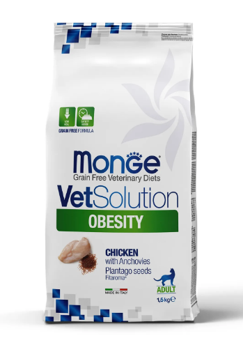 Monge VetSolution Cat Obesity диета для кошек Обесити 1,5 кг MZB081719 - фото 14419
