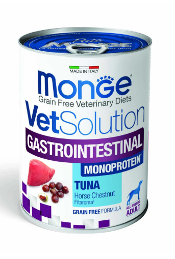 Диетический корм Monge VetSolution Dog Gastrointestinal Гастроинтестинал для собак при заболеваниях ЖКТ, 400 гр MZB082006 - фото 14476