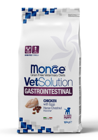 Monge VetSolution Dog Gastrointestinal диета для щенков Интестинал, 1.5 кг MZB081085 - фото 14552