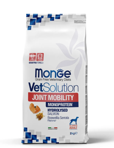 Диетический корм Monge VetSolution Dog Joint Mobility Джоинт Мобилити для собак и щенков при заболеваниях суставов, 2 кг MZB081306 - фото 14556
