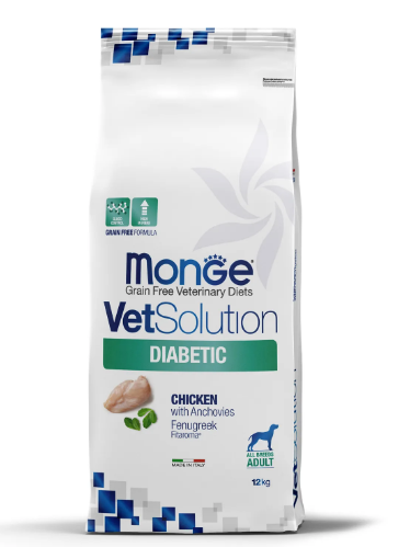 Monge VetSolution Dog Diabetic сухой корм диета для собак Диабетик 12 кг MZB081283 - фото 14560