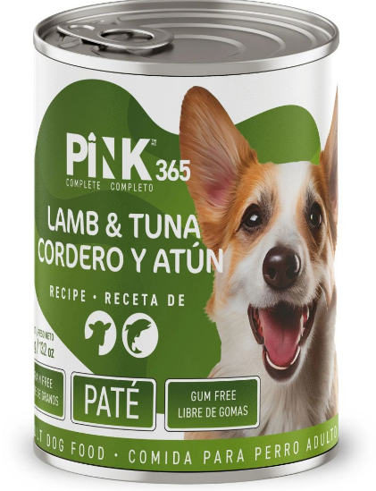 Pink 365 полнорационные консервы для собак "Ягненок с Тунцом", 400гр MZB735725 - фото 14605