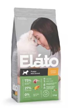Elato Holistic корм для щенков мелких пород с курицей и уткой, 2 кг MZB100779 - фото 15638
