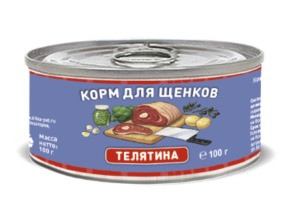 Solid Natura Holistic Телятина влажный корм для щенков жестяная банка, 100 гр MZB138048 - фото 16251