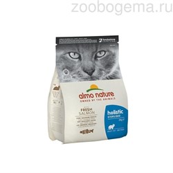 ALMO NATURE Holistic  Для кастрированных кошек с лососем и рисом, Functional Adult Sterilised Salmon and Rice - фото 4522
