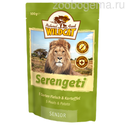 Wildcat Pouch Serengeti (5 сортов мяса и картофель) 100г senior - фото 4682