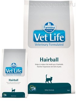 Вет Лайф Кэт хейрбол / Vet Life Cat Hairball, 2 кг - фото 4814