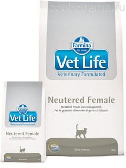 5033 Вет Лайф Кэт для стерилизованных кошек, 0,4 кг/ Vet Life Cat Neutered Female, 0,4 kg - фото 4819