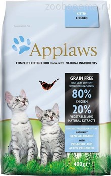 Applaws Беззерновой для Котят "Курица/Овощи: 80/20%" (Dry Cat Kitten) - фото 4840