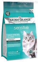 Ардэн Грэньдж Корм сухой беззерновой, для взрослых кошек с деликатным желудком и/или чувствительной кожей ( 2 кг.) AG Adult Cat Sensitive (GF) - фото 4861